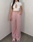 PANTALONE IN LINO
