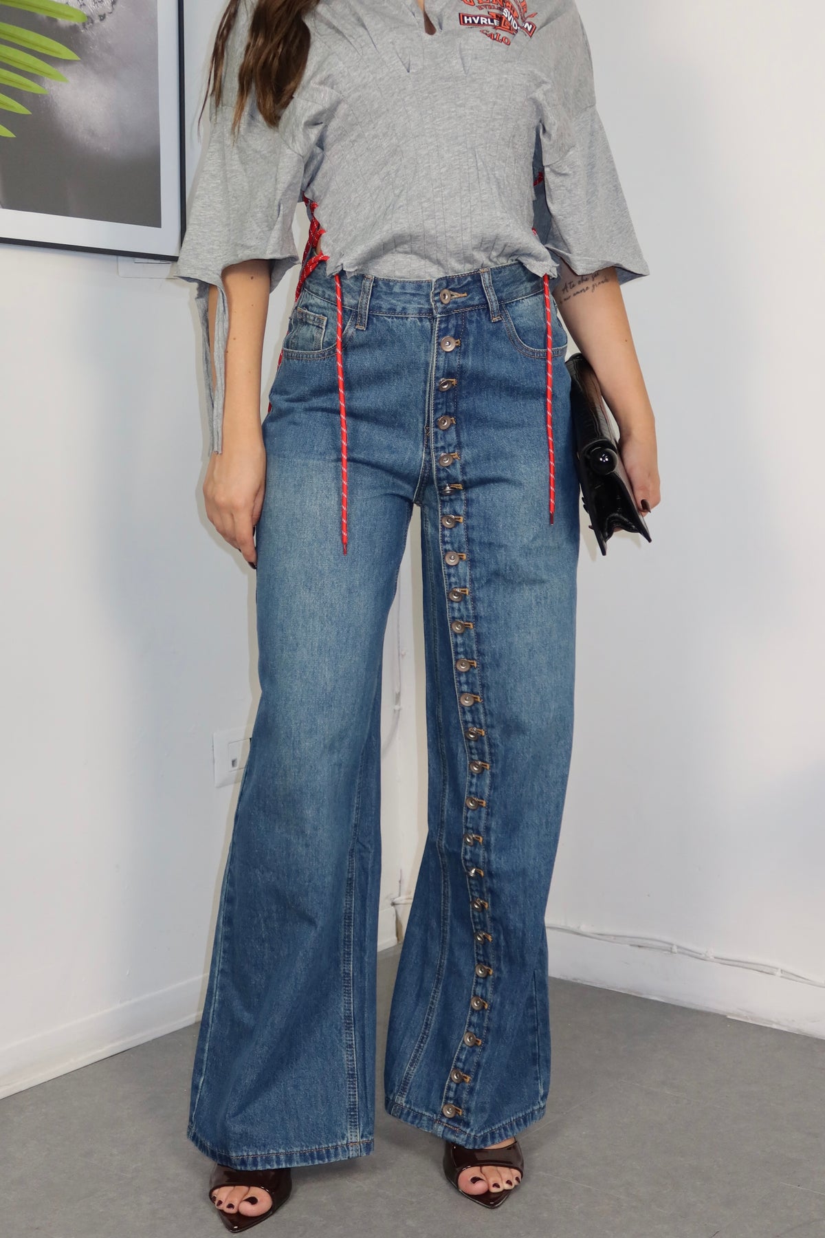 JEANS BOTTONI