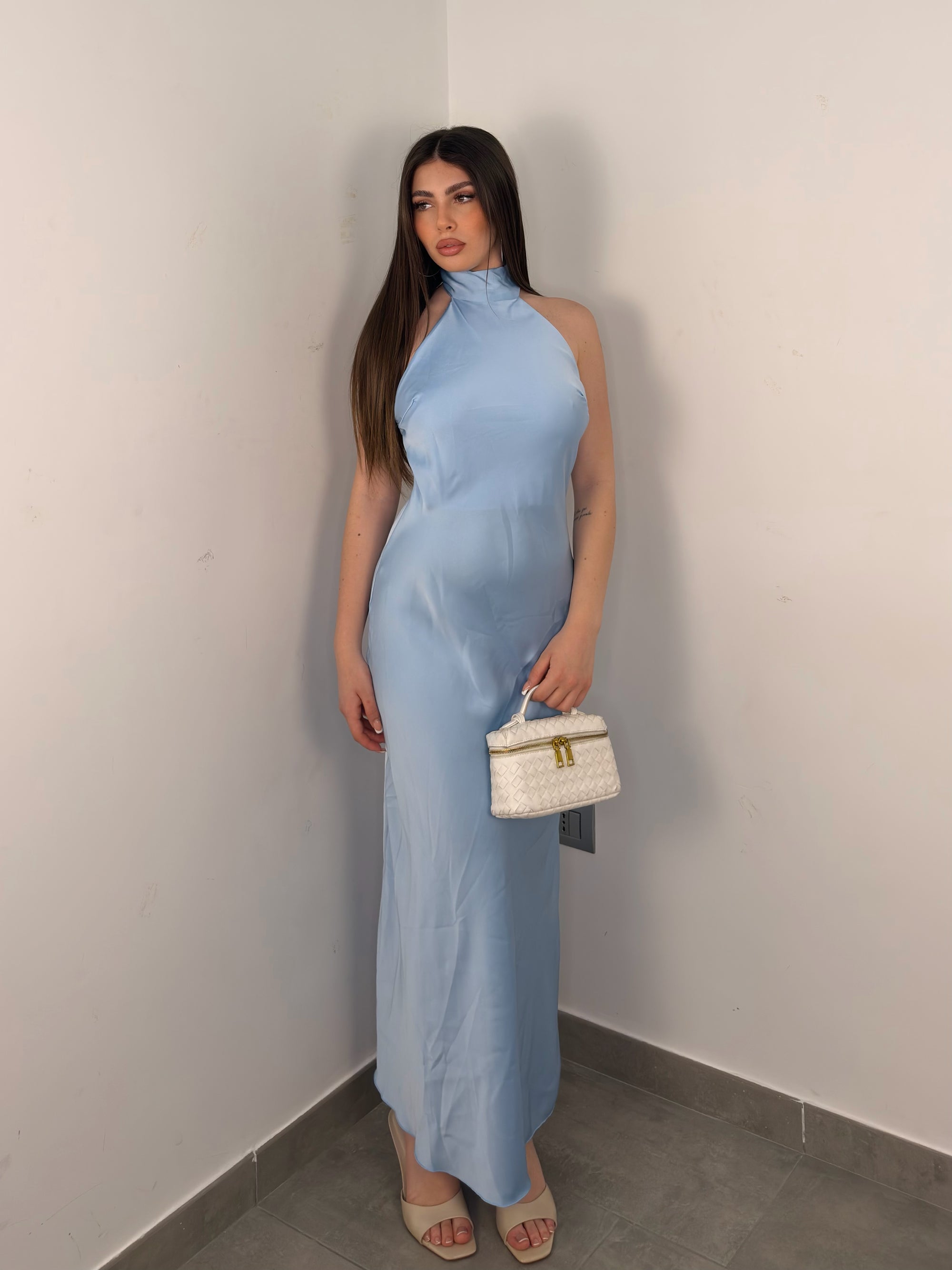 DRESS IN RASO
