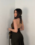 DRESS IN RASO