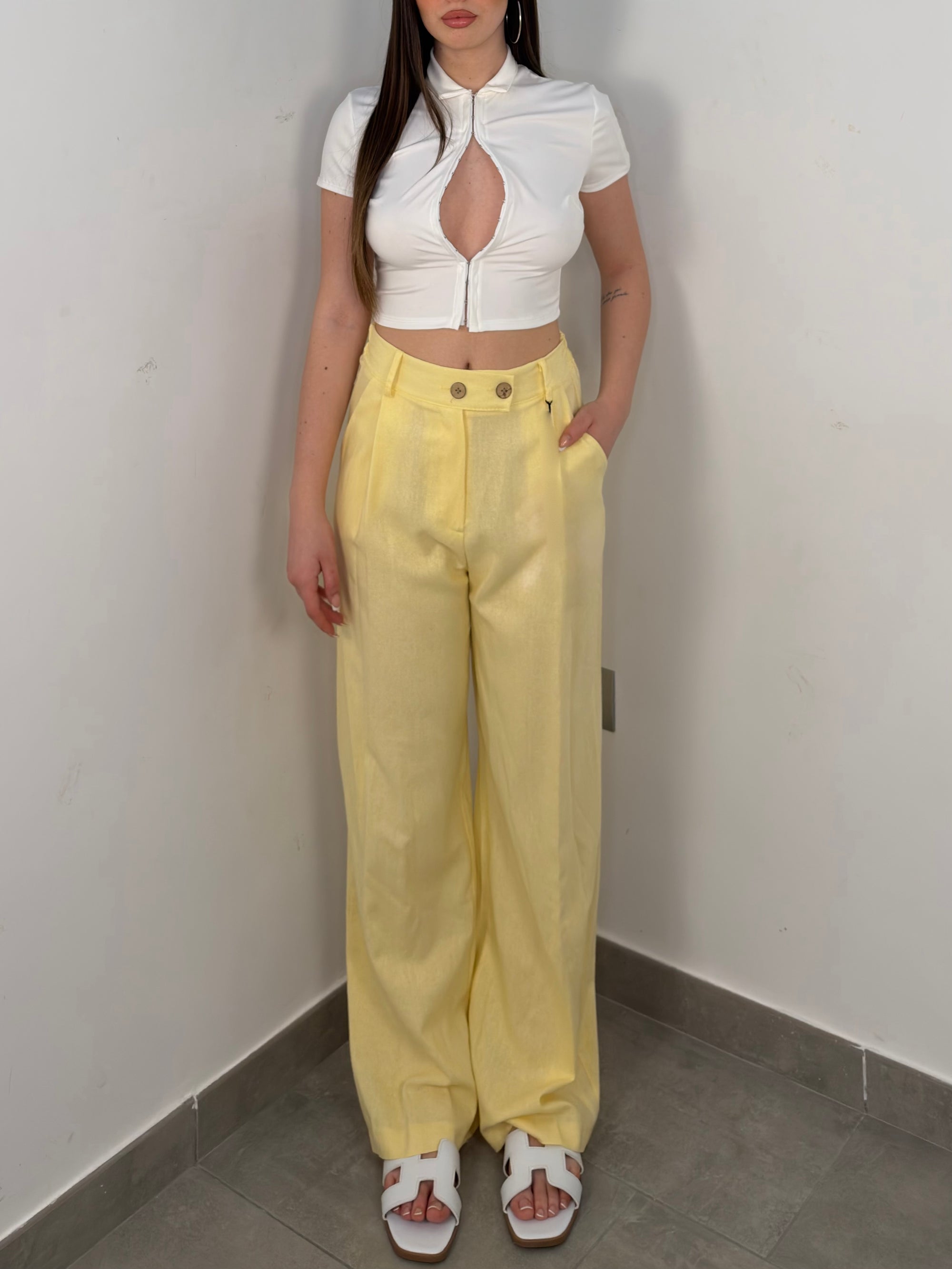 PANTALONE IN LINO